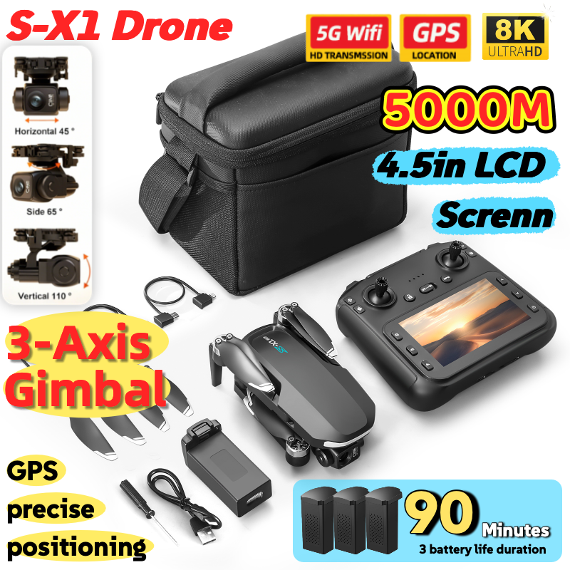 S-X1 MAX GPS Drone with 3-Axis - Drone Surveying incelemesi ve fiyatı