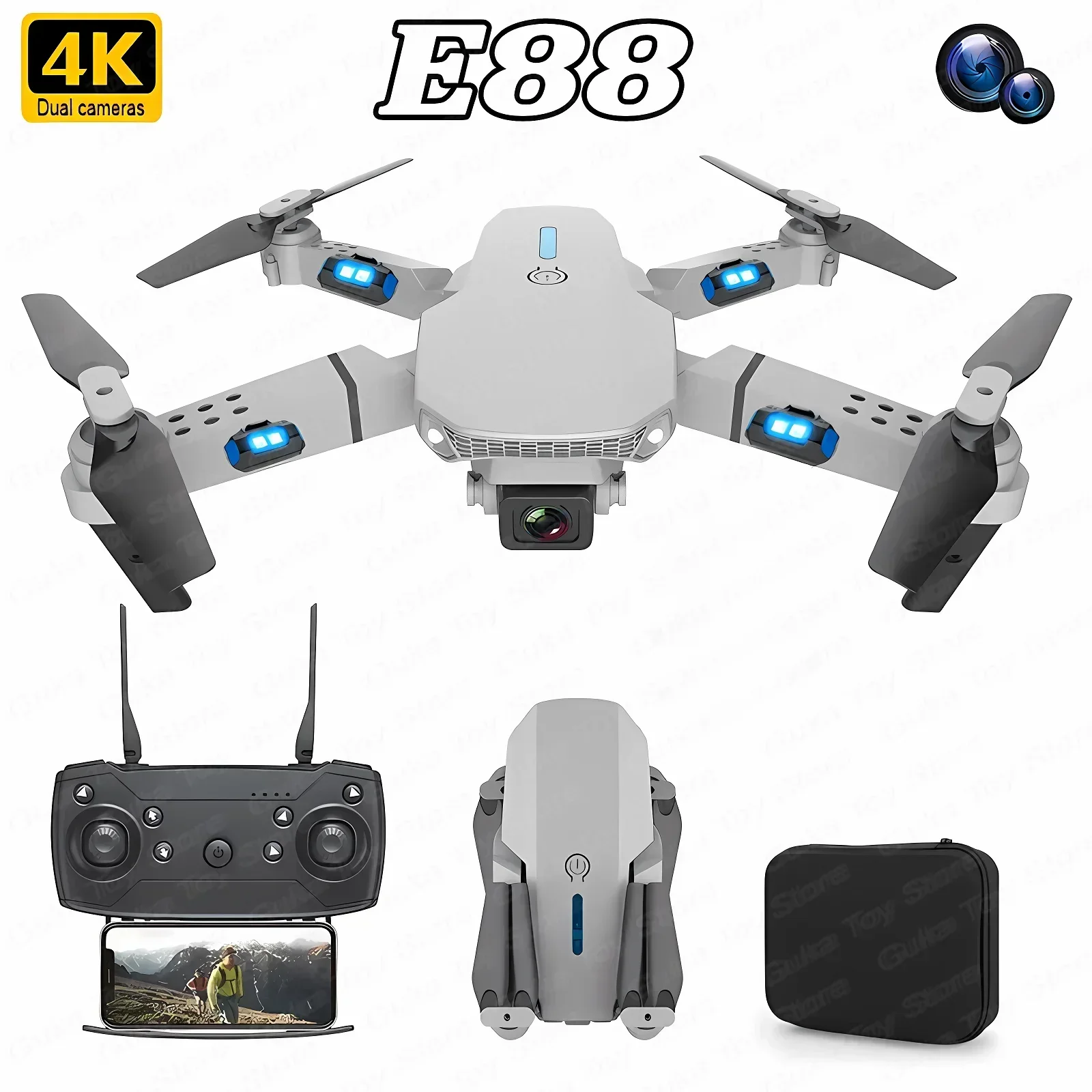 E88 Pro WIFI FPV Drone Wide An - Drone Aerial Photography incelemesi ve fiyatı